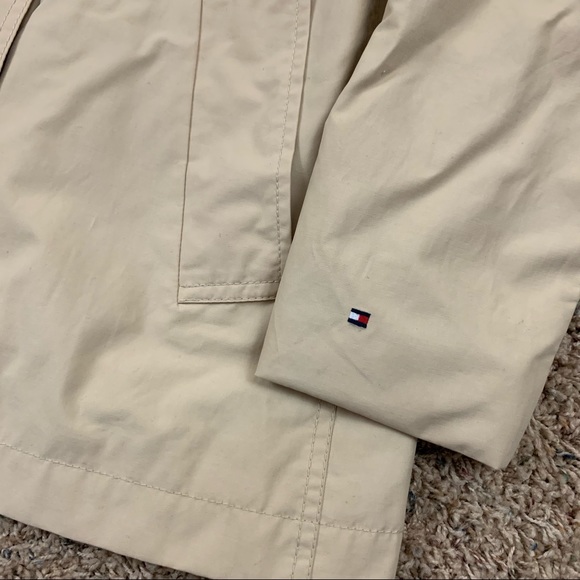 Tommy Hilfiger Cream Soft Shell Lightweight Coat Jacket - Picture 6 of 16